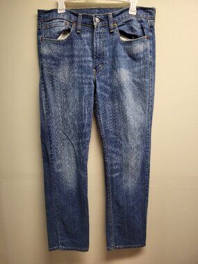 Levi's 514 Straight Leg Jeans Men's 34x32 Blue Medium Wash Denim